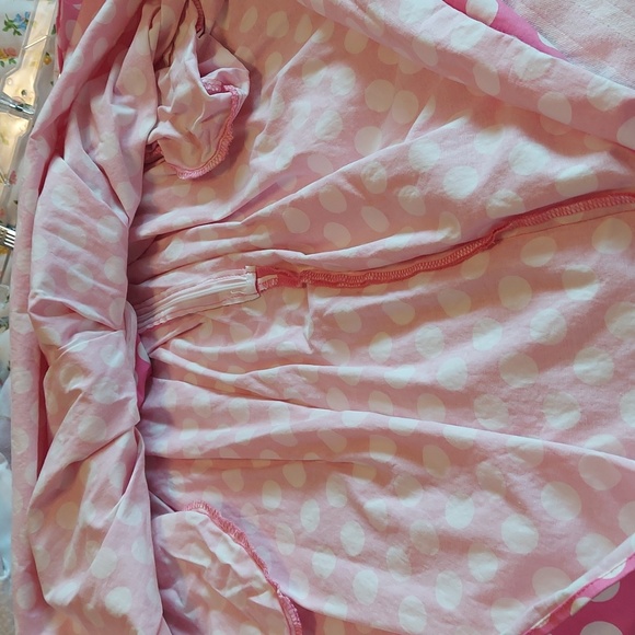 Pink swing skirt with white polka dots- Size Small - Picture 9 of 10